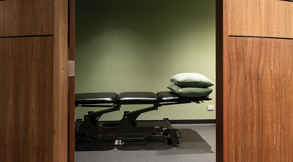 Physio treatment room